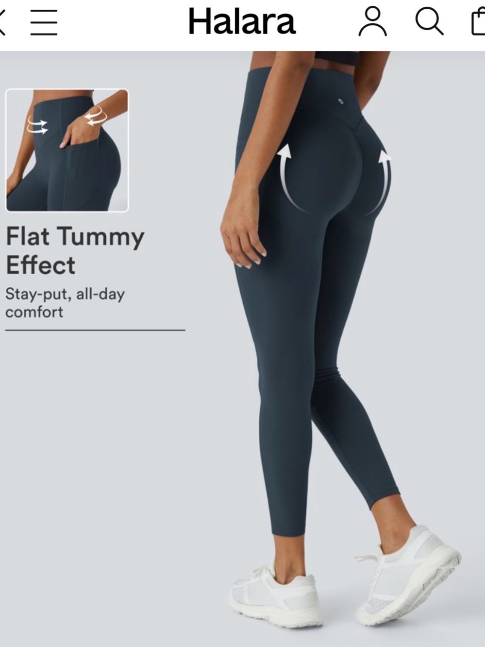 HALARA Sculpting High-Waist Leggings — Deep Teal
